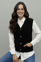 Pocketed Knitwear Vest N495 Black - 2