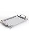 Aqua Footed Stainless Steel Tray Gold
