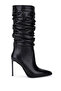 Women's Genuine Leather Black Heeled Boots