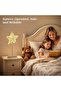 Table Lamp, Battery Powered Star Shape LED Decorative Night Light - White - 4