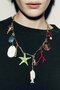 Gold Color Mixed Figure Design Necklace