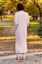 White Color Hair Knitwear Dress - 5