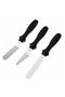 Pasta Palette Knife Set of 3 – Spatula Set for Smoothing, Leveling and Spreading Cream