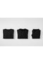 Men's Black Zippered Cardigan Crew Neck Sweatshirt Tracksuit Set 3 Piece Set - 2
