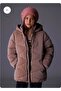 Girl's Long Coat Brown - 3