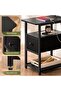 RGB Nightstand w/ Charging, 3-Tier Storage & Adjustable Drawer, Outlets for Bedroom/Living Room - 8