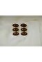Bkp040 Brown Triple Oval Earrings