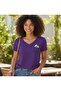Women's V-Neck Flower Printed T-Shirt - 2