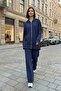 Women's Modal Fabric Kangaroo Pocket Zippered Double Suit - 5