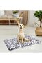 Dog Crate Pad Reversible Warm & Cool Grey Stone Pattern - Machine Washable (Small-XXL) - 7