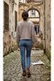 Women's Soft Textured Crew Neck Basic Knit Buttoned Cardigan - 2