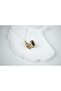 Kol048 Shiny Square Covered Necklace - 17 cm + 2 cm Extension