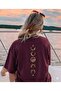 Gold Moon (Back Printed) Women's Crew Neck Tshirt - 2