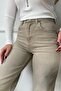 Yikamali Beige Color Cropped Straight Jean Pants Utc003 - 5