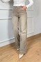 Yikamali Beige Color Cropped Straight Jean Pants Utc003 - 3