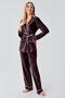Long Sleeve Kimono Velvet Stretchy Viscose Pajama Set 18216 - 2