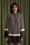 Brown Cocoon Patterned Viscon Tunic - 2