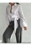 Tie-Up Shirt - White - 3