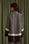 Brown Cocoon Patterned Viscon Tunic - 6