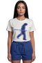 ''Lost Souls'' Blur Effect Printed 100% Cotton Relaxed Fit Premium Women's T-Shirt - 7
