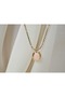 Kol079 Soft Oval Gold Necklace - 40 cm + 5 cm Extension - 2
