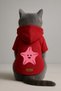 Printed Dog and Cat Clothing & Dress with Fleece Inside - Red Color K Hooded Hoodie Bccac - 3
