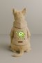 Printed Inside Fleece Dog and Cat Clothing & Dress - Beige Color K Hooded Hoodie B7618 - 2