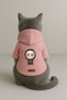 Printed Dog and Cat Clothing & Dress with Fleece Inside - Pink Color K Hooded Hoodie B69D9 - 3
