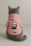 Printed Dog and Cat Clothing & Dress with Fleece Inside - Pink Color K Hooded Hoodie B9A84 - 3
