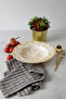 Vintage Gold Aegean Pasta Plate 28 Cm 22706 - 3