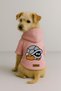 Printed Dog and Cat Clothing & Dress with Fleece Inside - Pink Color K Hooded Hoodie B0B3B