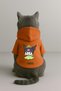 Printed Dog and Cat Clothing & Dress with Fleece Inside - Orange Color K Hooded Hoodie Bc10D - 3