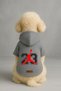 Printed Dog and Cat Clothing & Dress with Fleece Inside - Gray Color K Hooded Hoodie B46A1 - 2