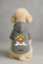 Printed Dog and Cat Clothing & Dress with Fleece Inside - Grey Color K Hooded Hoodie Bb075 - 2
