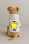 Printed Dog and Cat Clothing & Dress with Fleece Inside - White Color K Hooded Hoodie Bb6E2 - 2