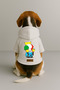 Printed Dog and Cat Clothing & Dress with Fleece Inside - White Color K Hooded Hoodie B17F0
