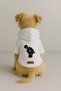 Printed Dog and Cat Clothing & Dress with Fleece Inside - White Color K Hooded Hoodie Bf2F0 - 2
