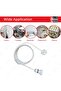 Bulb Holder with Extension Cable — E27 Light Holder with Switch, UK Plug, 10m, White - 5