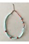 Turquoise Red Beaded Women's Necklace - 3