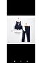 Boy's tuxedo set vest shirt fabric pants and bow tie set holiday wedding - 2