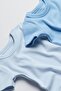 Set of 2 Baby and Child Snap-On Bodysuits Blue / Ice Blue - 2