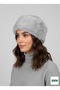 Gray Faux Fur Plush Kalpak - Women's Furry Hat - 2