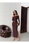Madonna Collar Waist Accessory Detailed Long Dress - 2