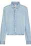 Cropped Ls Shirt Brighton Blue Women's Blue Denim Shirt