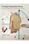 Foldable 2-Level Clothes Drying Rack, 24 Rails, Height-Adjustable Wings — Simply White - 3