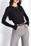 Crew Neck Finger-Looped Viscose Bodysuit - 4