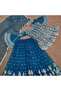 Blue Net Top Palazzo & Dupatta - HRT5162 | Blue - 3