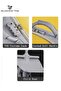 Ride-able Kids' Luggage Case with Child Seat, 20-inch, Gray/Yellow - 3