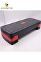 Rhythm Pedal Adjustable Aerobic Step Platform, Black/Red - 4