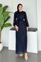 Maysa Evening Dress Navy Blue - 3